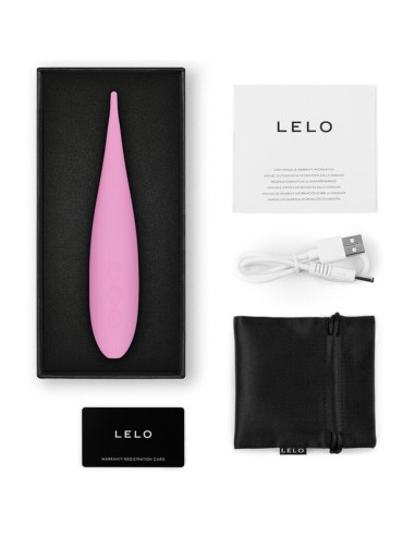 LELO - DOT KELIONINIS KLITORIO STIMULIatorius ROŽINIS
