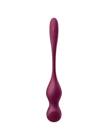 SATISFYER – „LOVE BIRDS VARY“ VIBRUOJAMIEJI KAMUOLĖLIAI, NEMOKAMA PROGRAMĖLĖ, VYNO RAUDONO SPALVOS
