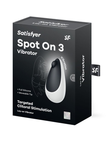 SATISFYER – „SPOT ON 3“ klitorio stimuliatorius, juodas
