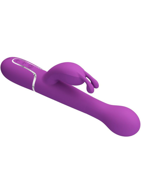 PRETTY LOVE - DEJON 3 IN 1 MULTIFUNCTION RABBIT VIBRATOR PURPLE