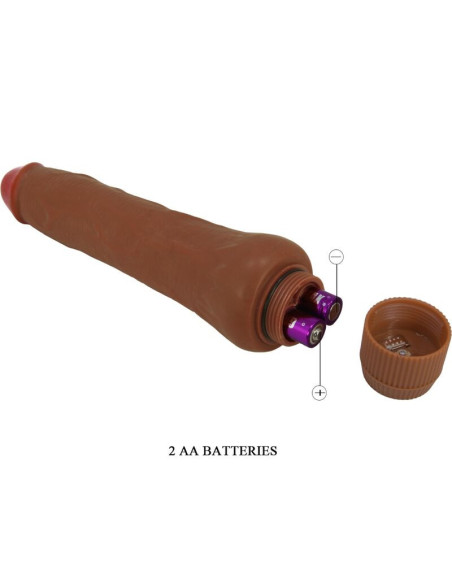 BAILE - DRYAD REALISTIC VIBRATOR 25 CM MULATTO