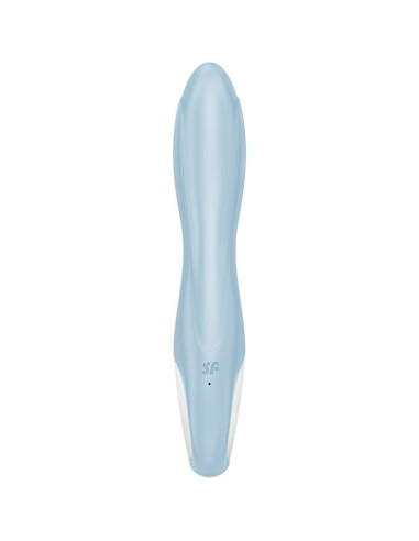SATISFYER - PRIPUČIAMAS VIBRUOJAMAS TRIUKŠIS SU AIR PUMP 1 MĖLYNA