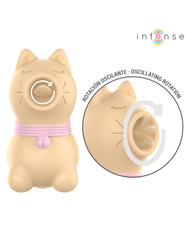 INTENSE - TOULOUSE STIMULATOR WITH 360º ROTATING TONGUE YELLOW