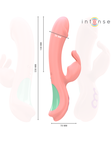 INTENSE - RACHEL RABBIT VIBRATOR 5 VIBRATIONS PINK