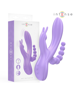 INTENSE - MIKO TRIPLE VIBRATOR RABBIT and STIMULATOR and ANAL 7 VIBRATIONS PURPLE