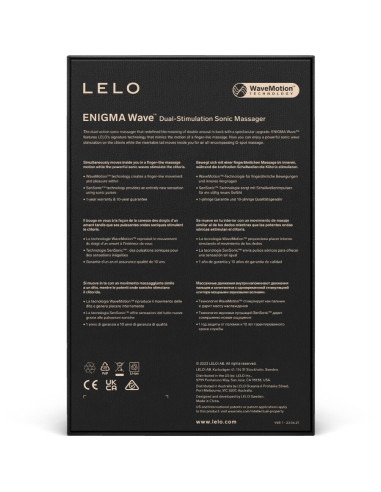 LELO - ENIGMA WAVE TRIPLE VIBRATION MASSAGER BLACK