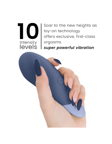 WOMANIZER - VIBE LAY-ON TYLUS VIBRATORAS TAMSIAI MĖLYNAS