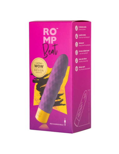 ROMP - BEAT MINI MULTIFUNCTION VIBRATING BULLET VIOLET