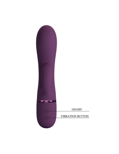 PRETTY LOVE - MARGIE RECHARGEABLE RABBIT VIBRATOR 10 FUNCTIONS PURPLE