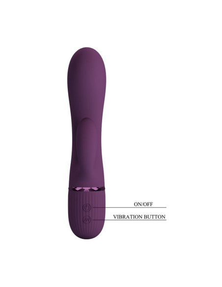 PRETTY LOVE - MARGIE RECHARGEABLE RABBIT VIBRATOR 10 FUNCTIONS PURPLE