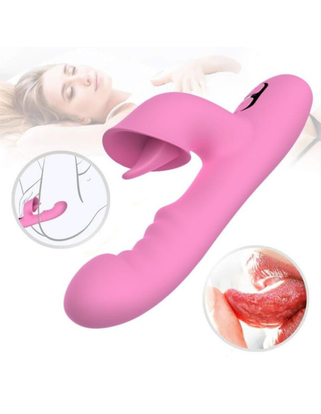 NALONE - T-MAY RABBIT VIBRATOR WITH PUSH AND OSCILLATING MOTION