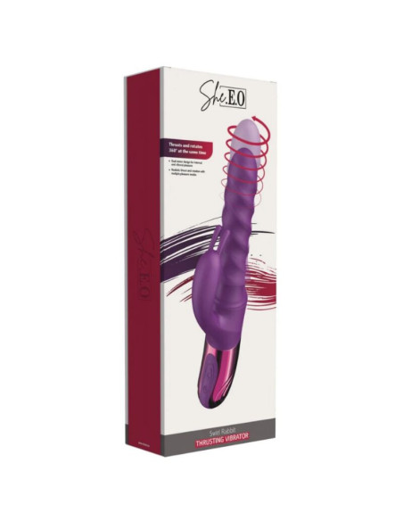 SHE.E.O - PURPLE RABBIT SWIRL VIBRATOR