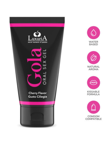 INTIMATELINE LUXURIA - ORAL SEX GEL CHERRY FLAVOR 50 ML