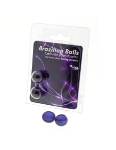 TALOKA - 2 BRAZILIAN BALLS ELECTRIC VIBRATING EFFECT EXCITING GEL