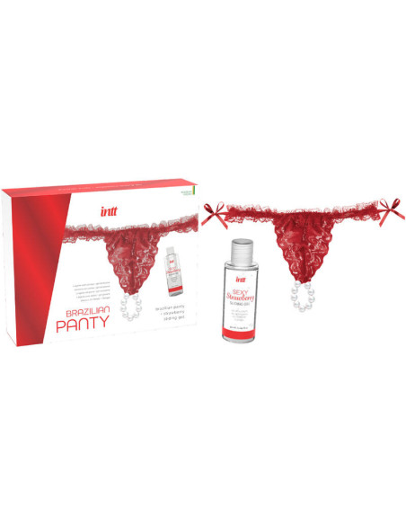 INTT RELEASES - BRAZILIJOS RAUDONOS KELNAITĖS SU PERLIAIS IR DRĖKINAMU GELIU 50 ML