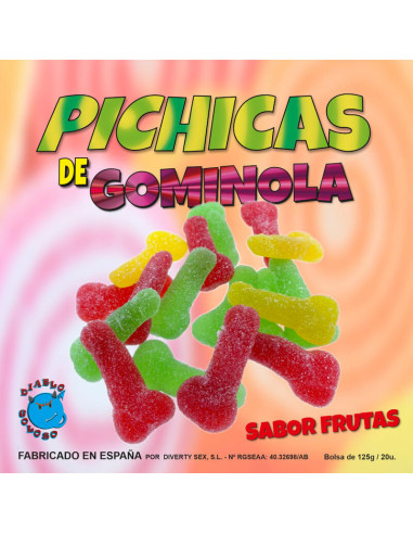 DIABLO GOLOSO - VAISIŲ GUMINOL PICHITAS SU CUKRUMI