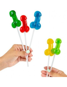 SECRETPLAY - DISPLAY ASSORTMENT PENIS LOLLIPOPS WITH ALCOHOL 40 UNITS 2