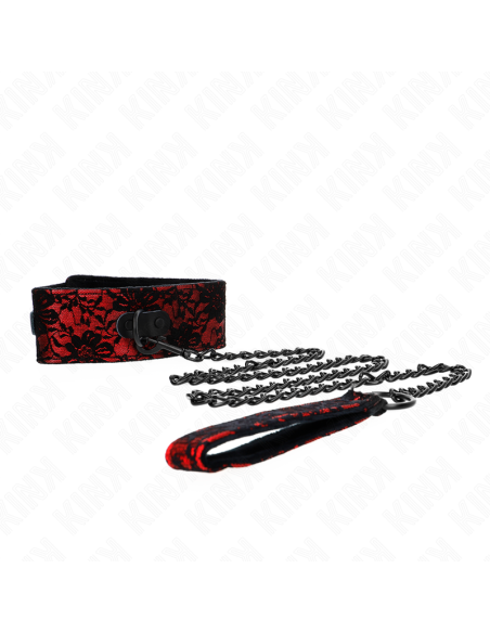 KINK - NĖRINIŲ KAKLO PAPUOŠALAS SU DIRŽU SU TIKROS ODOS DIRŽU 105 CM - 44 X 5,5 CM