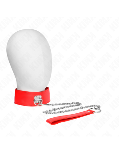 KINK - KARO PĖDULYS SU DIRŽU 65 CM SU PLAČIU RAUDONU DIRŽELIU, REGULIUOJAMAS 33,5-41 CM X 5 CM