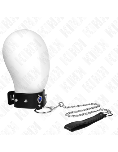 KINK - NECKLACE 65 CM WITH STRAP WITH BLUE DIAMONDS ADJUSTABLE 36-43 CM X 5 CM