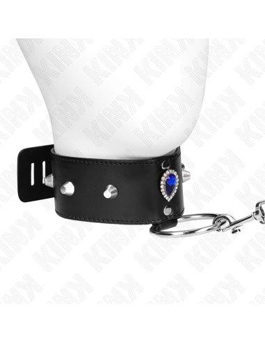 KINK - NECKLACE 65 CM WITH STRAP WITH BLUE DIAMONDS ADJUSTABLE 36-43 CM X 5 CM