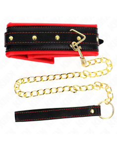 KINK - NECKLACE WITH SPONGE IMITATION LEATHER STRAP MODEL 2 ADJUSTABLE 37-54 CM X 3 CM 2