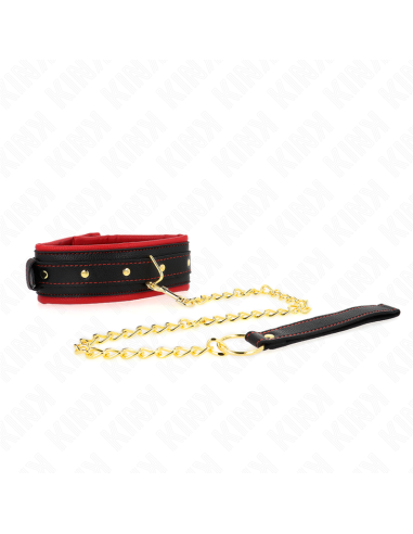 KINK - COLLAR WITH PLAIN FABRIC LEASH ADJUSTABLE 33-48 CM X 5.7 CM