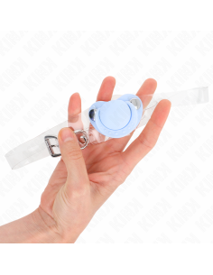 KINK - LIGHT BLUE PACIFIER SHAPED GAG 5.5 x 4 CM ADJUSTABLE 43-60 CM 2