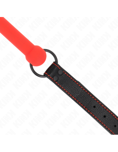 KINK - KAULINIS KAMŠTELIS SU ODINIU DIRŽELIU, RAUDONAS, REGULIUOJAMAS 41-57 CM