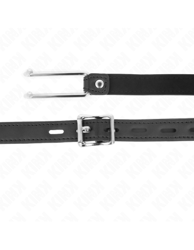 KINK - METAL HOOK GAG 11.5 CM WITH LEATHERETTE STRAP ADJUSTABLE 39-58 CM X 2 CM