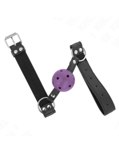 KINK - KVĖPUOJANTIS KAMUOLYS 4 CM KAMŠTELIS SU DVIGUBA KNIEDĖMIS VIOLETINIS 62,5 x 2,5 CM REGULIUOJAMAS 42-58 CM 2