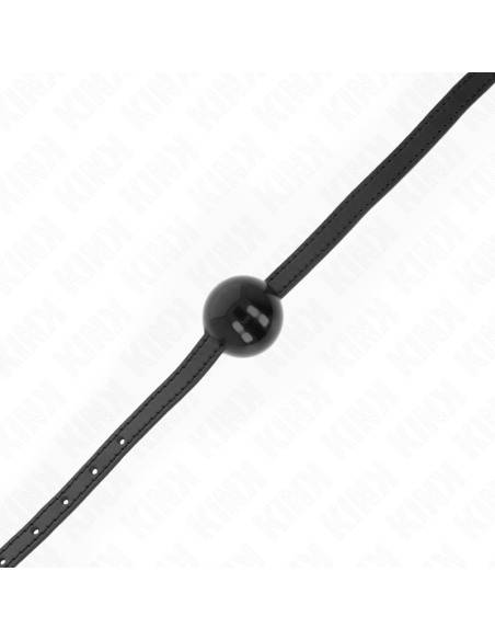 KINK - JUODAS VIENETINIS KIETASIS KAMUOLYS 4 CM KAMŠTELIS 65 x 1,5 CM