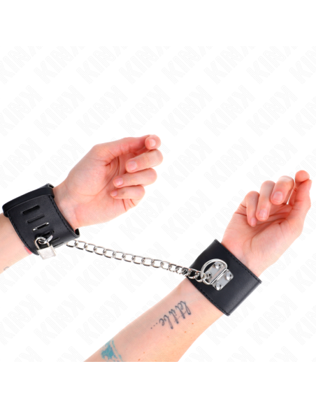 KINK - FIKSUOTAS RIŠO ĮRAŠAS SU GRANDINE 30 CM IR SPYNA, JUODAS, REGULIUOJAMAS 16–23 CM X 5,5 CM
