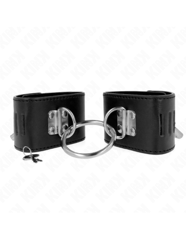 KINK - FIKSUOTAS RIŠO ĮRAŠAS SU ŽIEDU IR SPYNA, JUODAS, REGULIUOJAMAS 16–23 CM X 5,5 CM