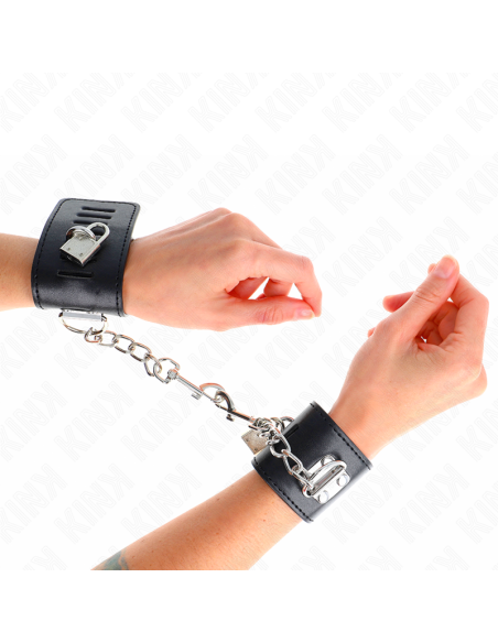 KINK - RIŠO ĮRAŠAI SU SPYNA, JUODOS, REGULIUOJAMI, 16–23 CM X 5,5 CM