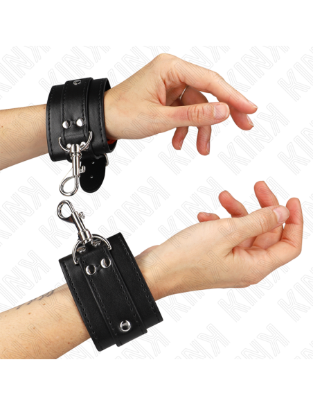 KINK - UŽRAKINAMI POZŽIO RIŠO APSAUGOS JUODOS, REGULIUOJAMOS, 21–28 CM X 5,5 CM