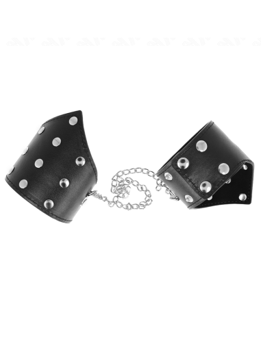 KINK - JUODOS DETALĖS STILIAUS APYRANKĖS SU GRANDINE, REGULIUOJAMOS 17–23 CM X 8,5 CM
