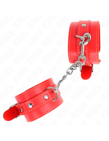 KINK - PLONI RIEŠO ĮRAŠAI, RAUDONI, REGULIUOJAMI 21-33 CM
