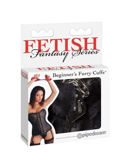 FETISH FANTASY SERIES - FURRY CUFFS BLACK