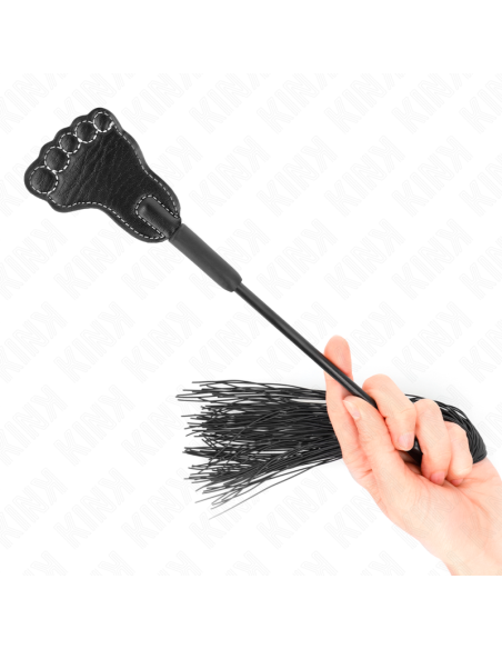 KINK - FOOT SHAPED PADDLE WITH TASSEL WHIP 31 CM