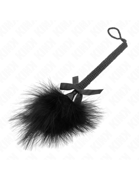 KINK - NAILONINIS VIRVĖS LAZDELĖ SU KUTENANČIOMIS PLUNKSNŲ IR JUODU LANKU, 25 CM