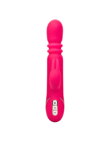 CALEXOTICS - JACK FANTASY TRIGUBAS ŠILDOMAS VIBRATORIUS TRIUŠIO ROŽINIS