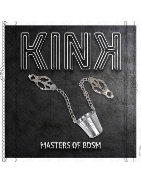 KINK - NIPPLE CLAMPS WITH A BUCKET SILVER