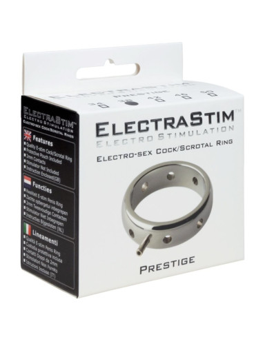 ELECTRASTIM - PRESTIGE elektromagnetinis metalinis penio žiedas 46 mm
