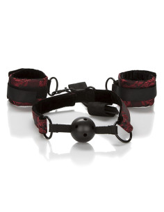 CALEXOTICS - SCANDAL BREATHABLE BALL GAG WITH HANDCUFFS