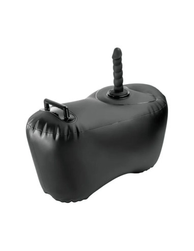 FETISH FANTASY SERIES - BODY DOCK INFLATABLE LOVE SEAT WITH DILDO 69.2 CM BLACK