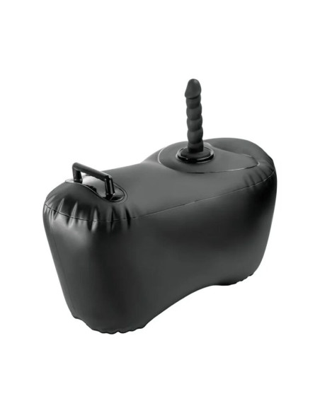 FETISH FANTASY SERIES - BODY DOCK INFLATABLE LOVE SEAT WITH DILDO 69.2 CM BLACK