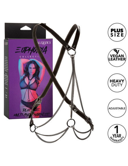 CALEXOTICS - EUPHORIA MULTICHAIN HARNESS PREMIUM PLUS SIZE