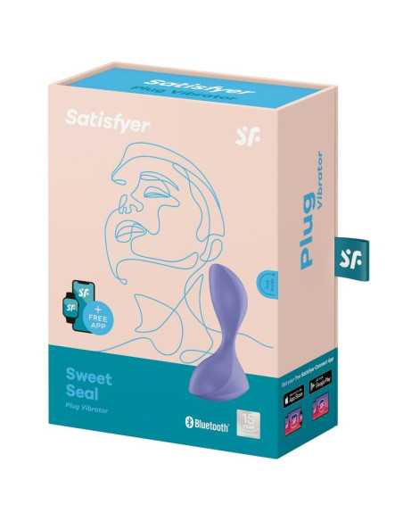 SATISFYER – „SWEET SEAL“ VIBRUOJANČIO KIMŠTUKO PROGRAMĖLĖ, VIOLETINĖ