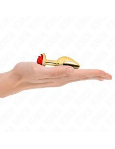 KINK - PLUG ANAL GOLD ROSE RED SIZE S